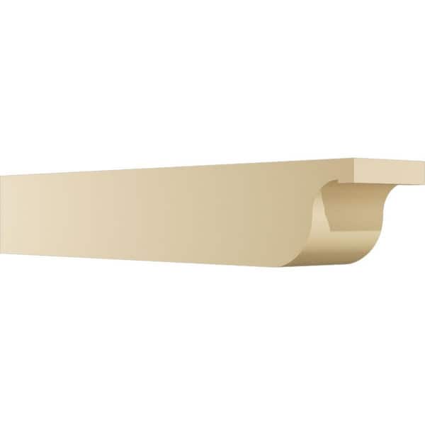 Ekena Millwork Standard Del Monte 6 in. W x 6 in. H x 36 in. D Signature Urethane Rafter Tail Outlooker