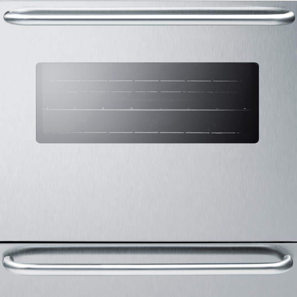 Summit Appliance 24 in. Single Gas Wall Oven in Stainless Steel