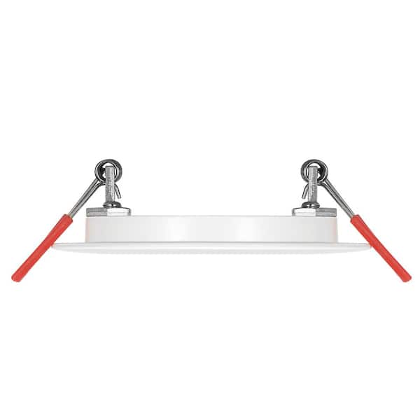 Slimline 3 in. White Finish Integrated LED Recessed Kit (4-Pack)