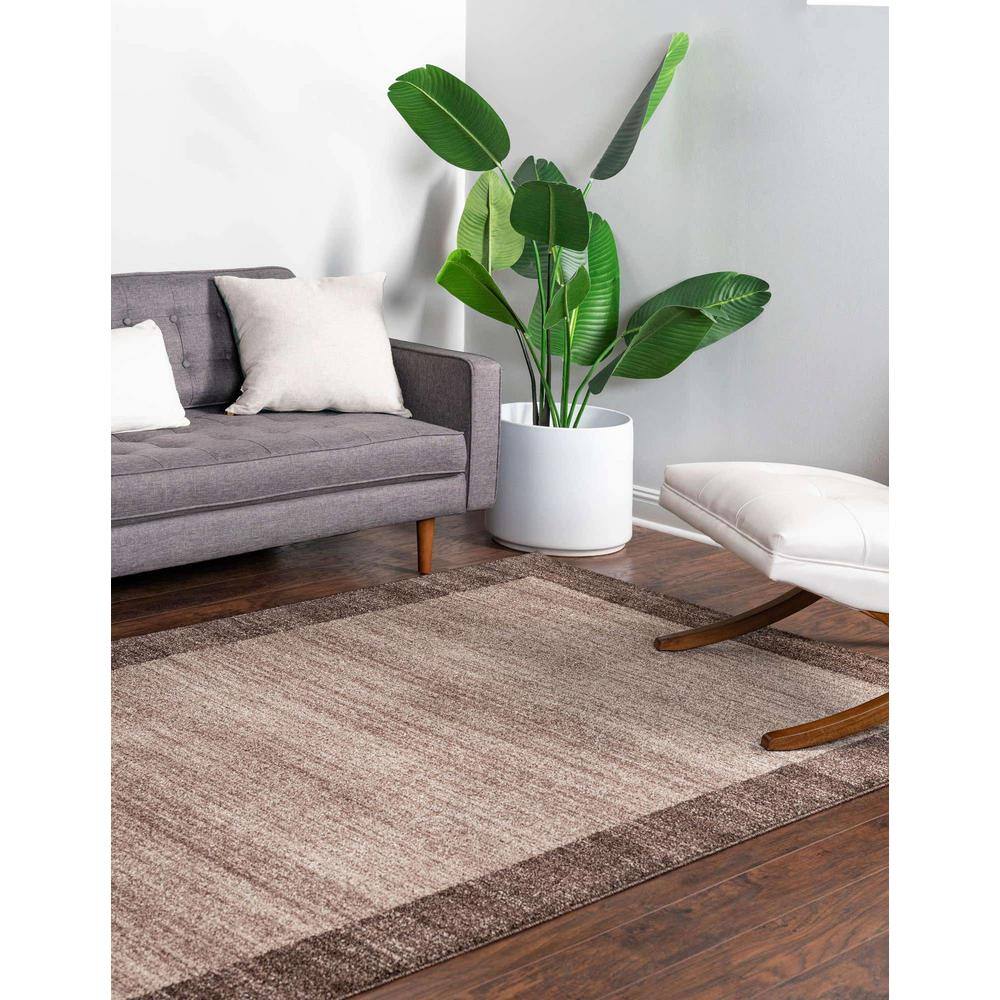 Angelica Light Brown 10'x13' Tufted Synthetic Kids Area Rug