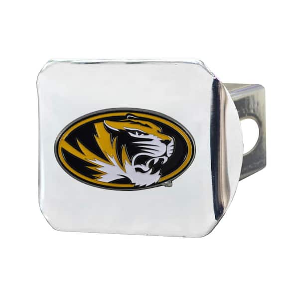 FANMATS NCAA University of Missouri Color Emblem on Chrome Hitch Cover
