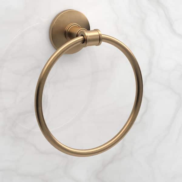 Parsons Towel Ring Brushed Gold