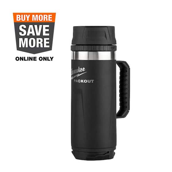 PACKOUT Black 18 Oz. Insulated Mug with Sip Lid