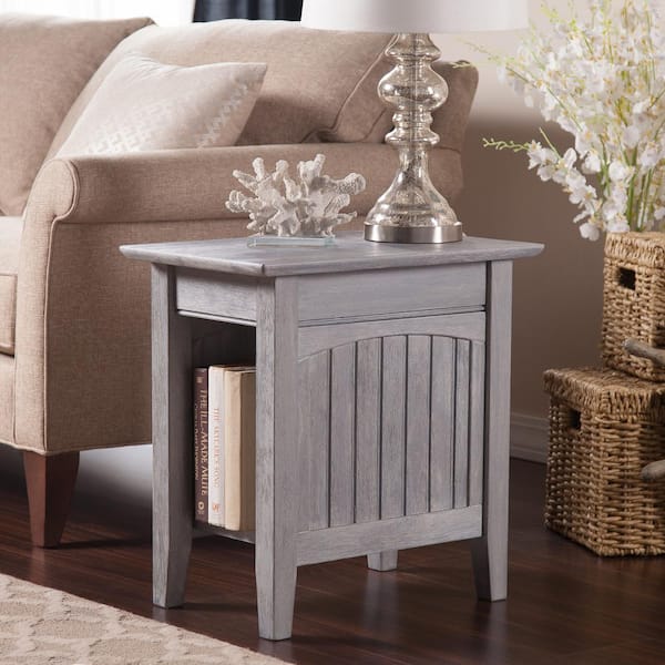 AFI Nantucket Driftwood Grey Chair Side Table AH13308 - The Home Depot