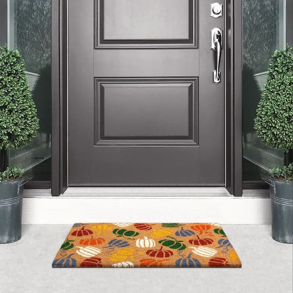 Gourds 18 in. x 30 in. Coir Doormat
