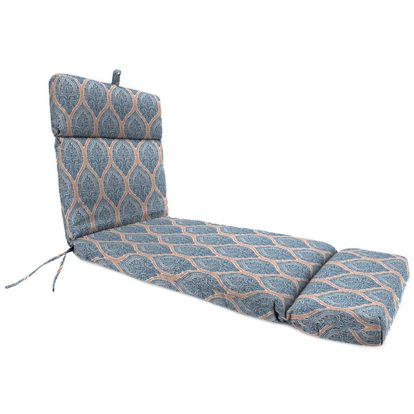 Jordan Manufacturing 75.5 in. L x 22 in. W x 4.75 in. T Rectangular Outdoor Chaise Lounge Cushion in Andorra Tiger Lily