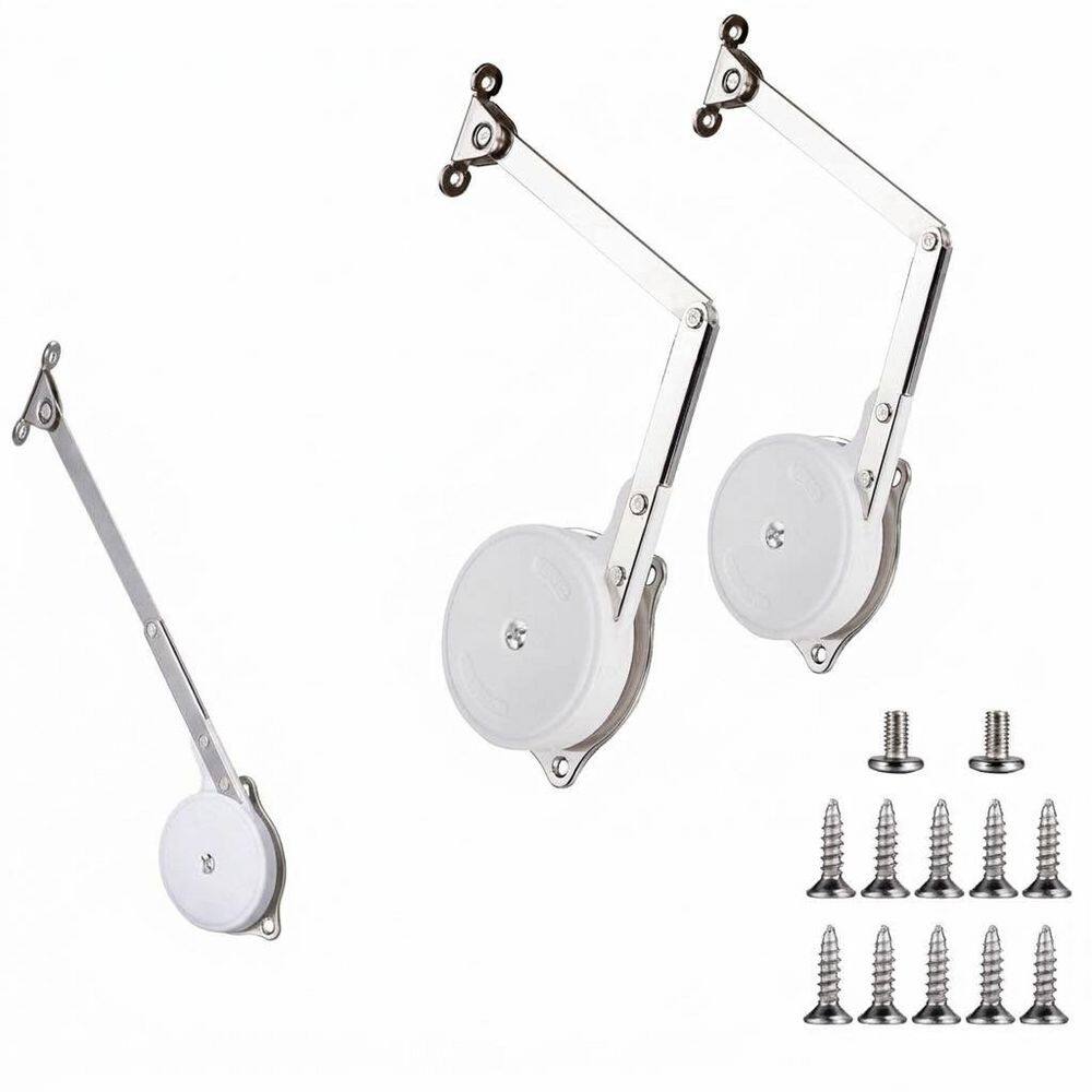2 Pack Soft Close Lid Stay Hinges for Overlay Cabinet Doors 105° Safety Support Zinc Alloy Satin Nickel price history on PriceWatchPro