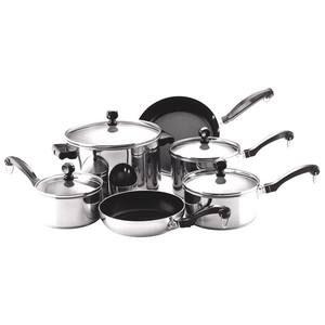 Classic Series 10-Piece Stainless Cookware Set with Lids