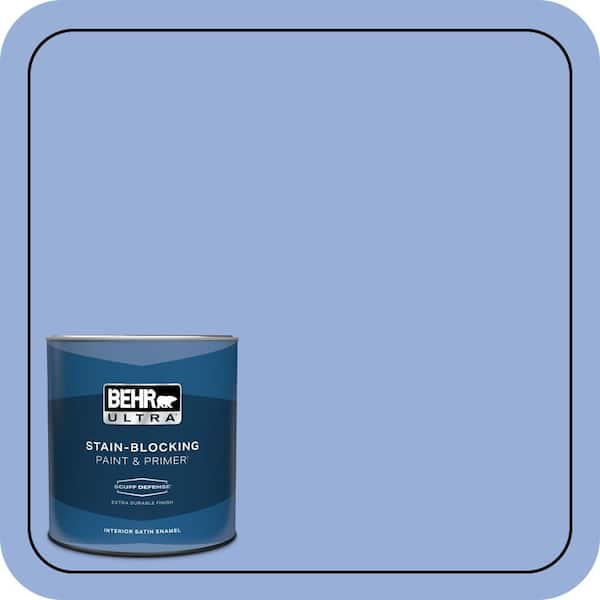 BEHR ULTRA 1 qt. #590B-4 Anemone Extra Durable Satin Enamel Interior Paint & Primer