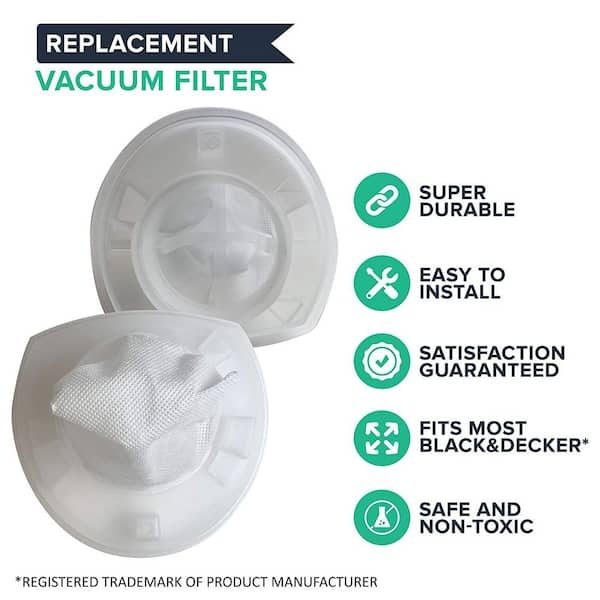 2x Vacuum Cleaner Replacement Filter for Black Decker VF110 Dustbuster Part 