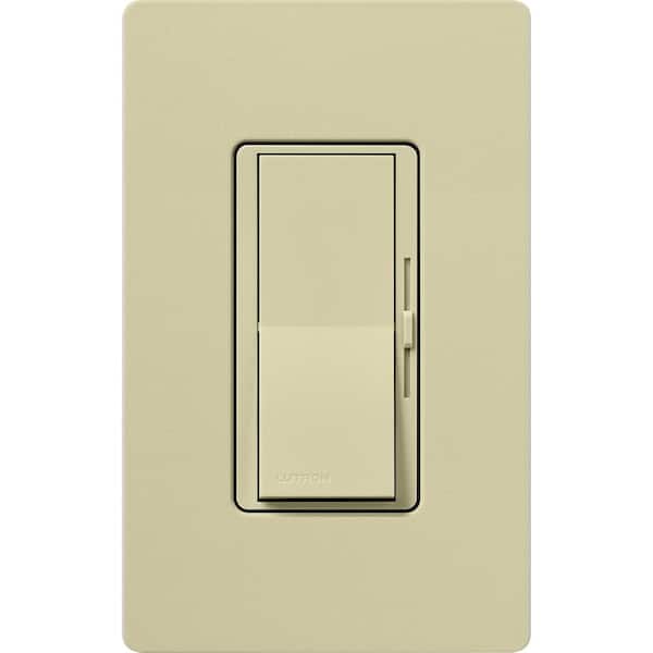 Lutron Diva Reverse-Phase Rocker Dimmer Switch, 250-Watt LED/Single Pole or 3-Way, Neutral Required, Sage