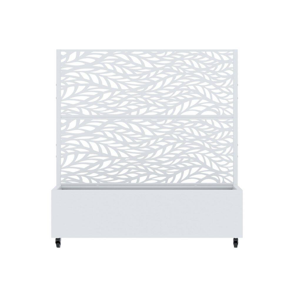 47 in. H x 47 in. W x 16 in. L Metal White Rectangle Pots and Planter Raised Box with Trellis for Vine Climbing Plants price history on PriceWatchPro