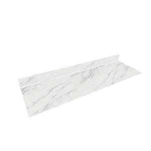 8 ft. L x 25 in. D x 0.5 in. T Engineered Composite Countertop in Calcutta Blanc