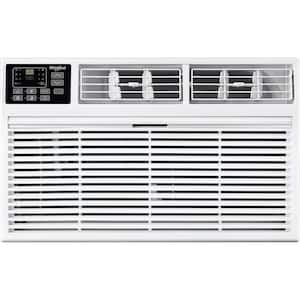 10,000 BTU (DOE) 230-Volt Through-The-Wall Air Conditioner Cools 450 sq. ft. with Remote in White