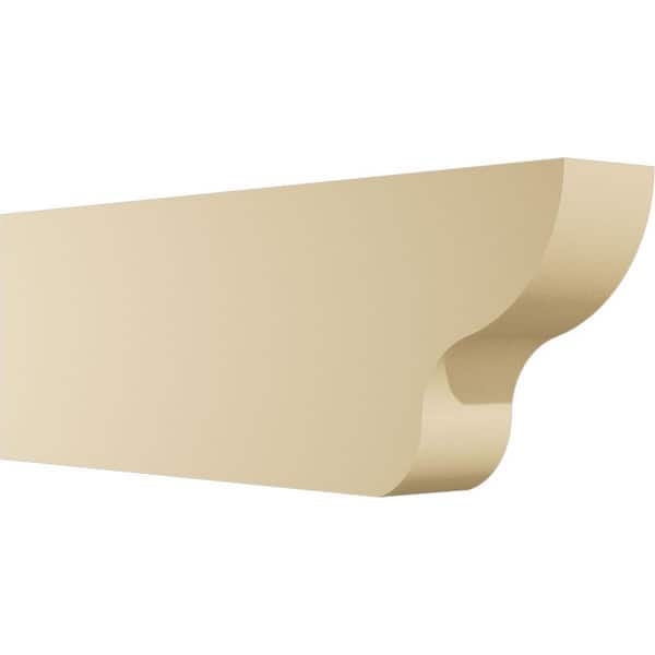 Ekena Millwork 4 in. W x 10 in. H x 30 in. L Standard Greensboro Signature Urethane Outlooker Rafter Tail, Primed Tan