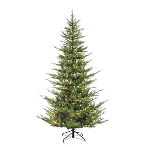 6.5 ft. Pre-Lit Puleo Intl. Natural Fir Artificial Christmas Tree