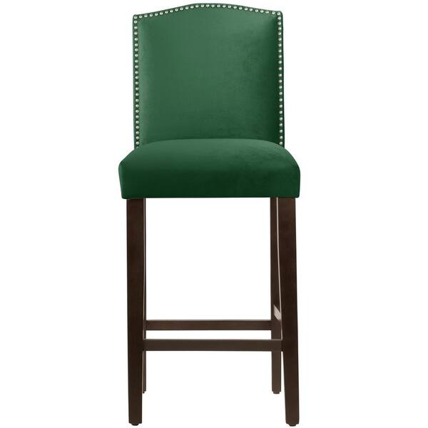 Unbranded Mystere Jade Nail Button Arched Bar stool
