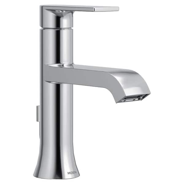 Genta LX Single Hole Single-Handle Bathroom Faucet with Drain Assembly in Chrome
