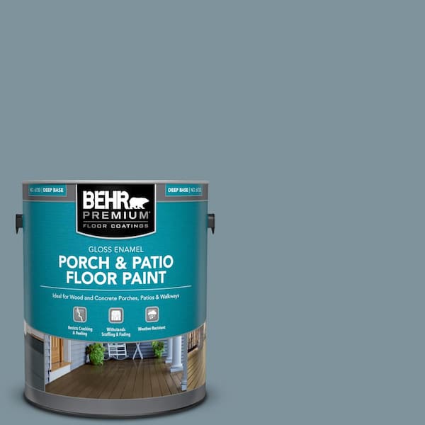 BEHR PREMIUM 1 gal. #PFC-54 Blue Tundra Gloss Enamel Interior/Exterior Porch and Patio Floor Paint