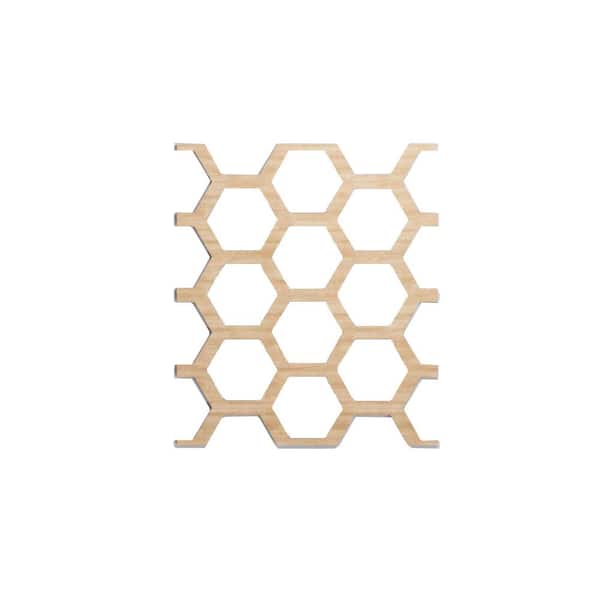 Ekena Millwork 15 1/4 in. x 15 3/8 in. x 1/4 in. Alder Medium Westmore Decorative Fretwork Wood Wall Panels (20-Pack)