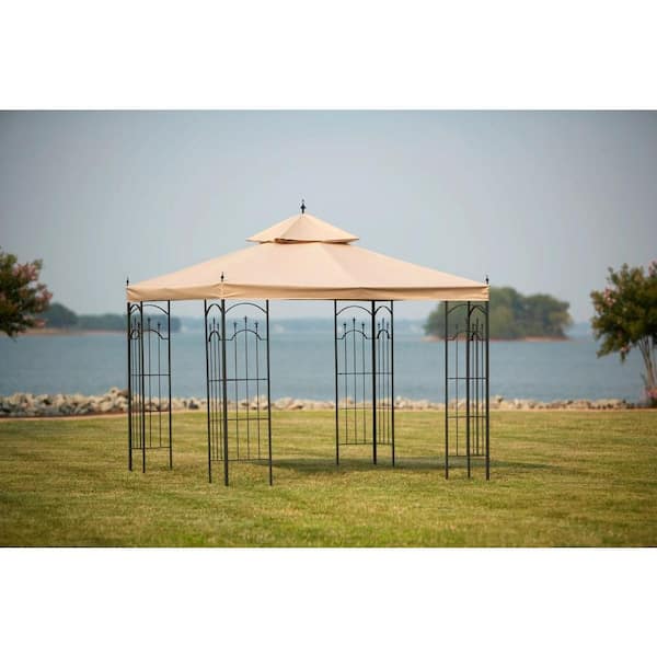 Hampton Bay Replacement Canopy Outdoor Patio for 10 ft. x 10 ft. Arrow Gazebo