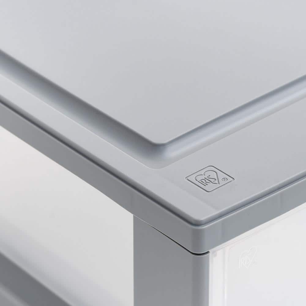 14 Quart Clear Stackable Plastic Storage Drawers, Set of 4