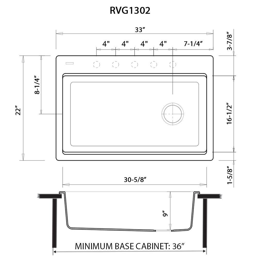 Espresso Granite Composite Drop-in Workstation Kitchen Sink
