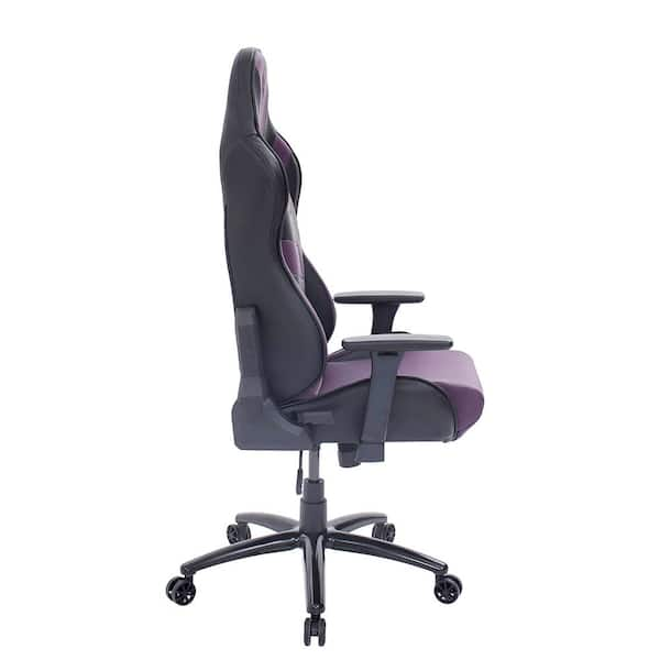 Black Purple PU Ergonomic Racing Style Gaming Chair LKL-419-BPGA