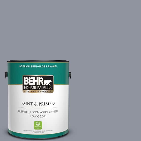 BEHR PREMIUM PLUS 1 gal. Home Decorators Collection #HDC-AC-26A Lilac Fields Semi-Gloss Enamel Low Odor Interior Paint & Primer
