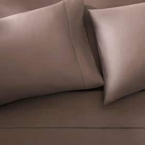 400 Thread Count Performance Cotton Sateen White 4-Piece Queen Sheet Set