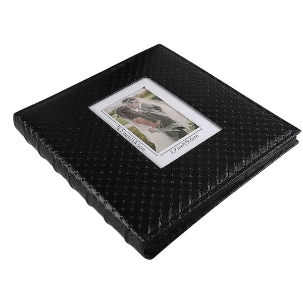 Classic Series Black 4 x 6 PU Leather 600-Pocket Photo Album