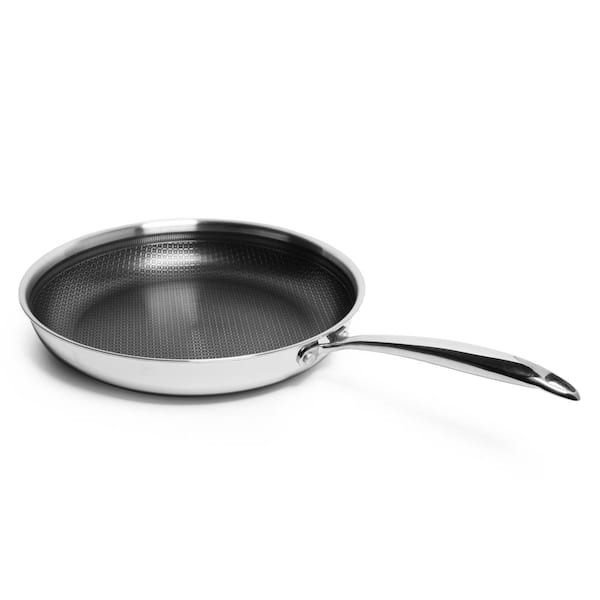 LEXI HOME Diamond Tri-ply 12 Inch Stainless Steel Nonstick Frying