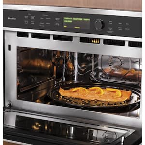 Profile 27 in. Single Electric Wall Oven with Advantium Cooking in Stainless Steel