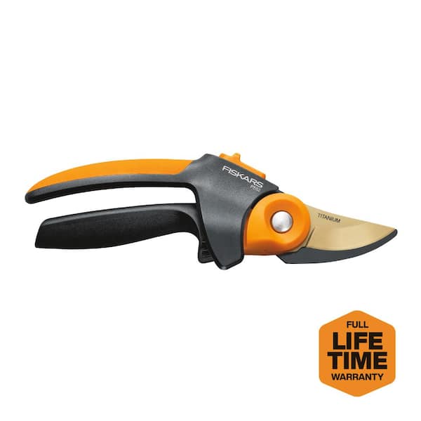 Fiskars PowerGear2 3/4 in. Cut Capacity 8.8 in. Bypass Pruning Shears with SoftGrip Handles