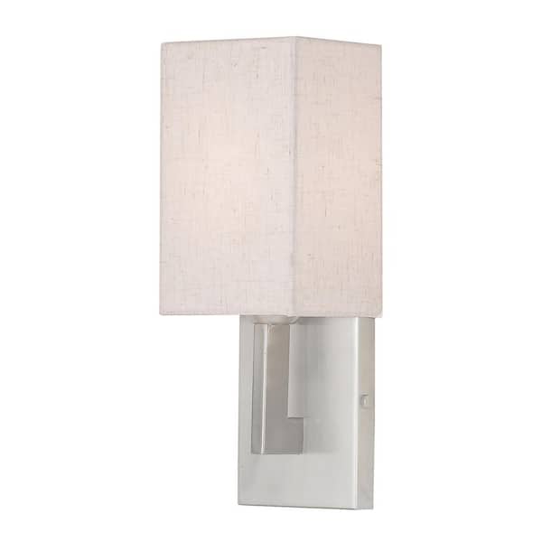 Meridian 1 Light Brushed Nickel ADA Wall Sconce