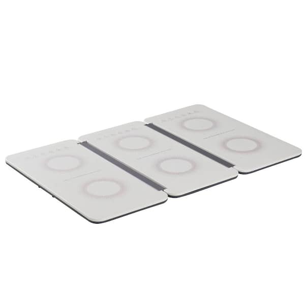 Unbranded 4.32 Qt. White Buffet Server Electric Warming Tray with Adjustable Temperature Perfect for Home, Catering & Parties