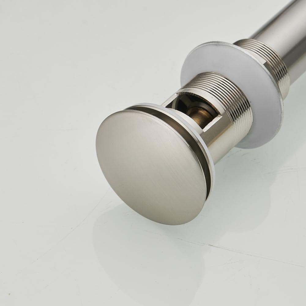 Brushed Nickel Bathroom Sink Pop-Up Drain Assembly