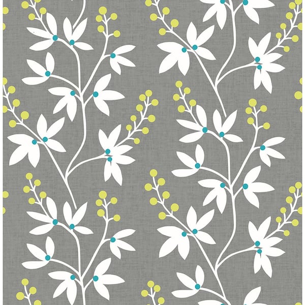 A-Street Prints Linnea Elsa Taupe Botanical Trail Strippable Wallpaper (Covers 56.4 sq. ft.)