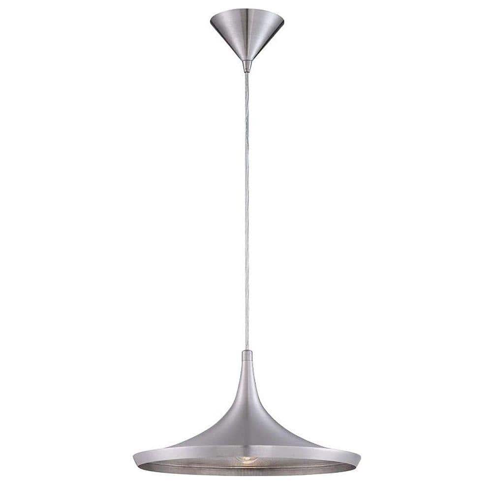 Ramos Collection 1-Light Brushed Aluminum Pendant