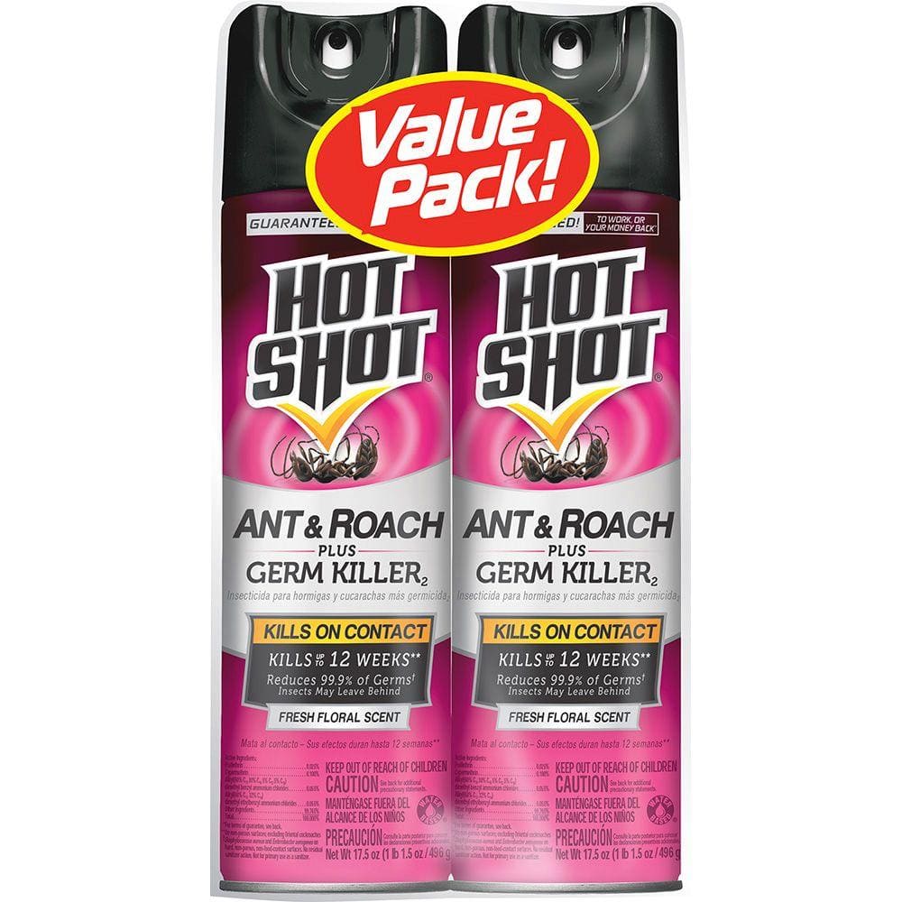 Hot Shot Ant and Roach Killer 17.5 oz. Aerosol Fresh Floral Scent Spray