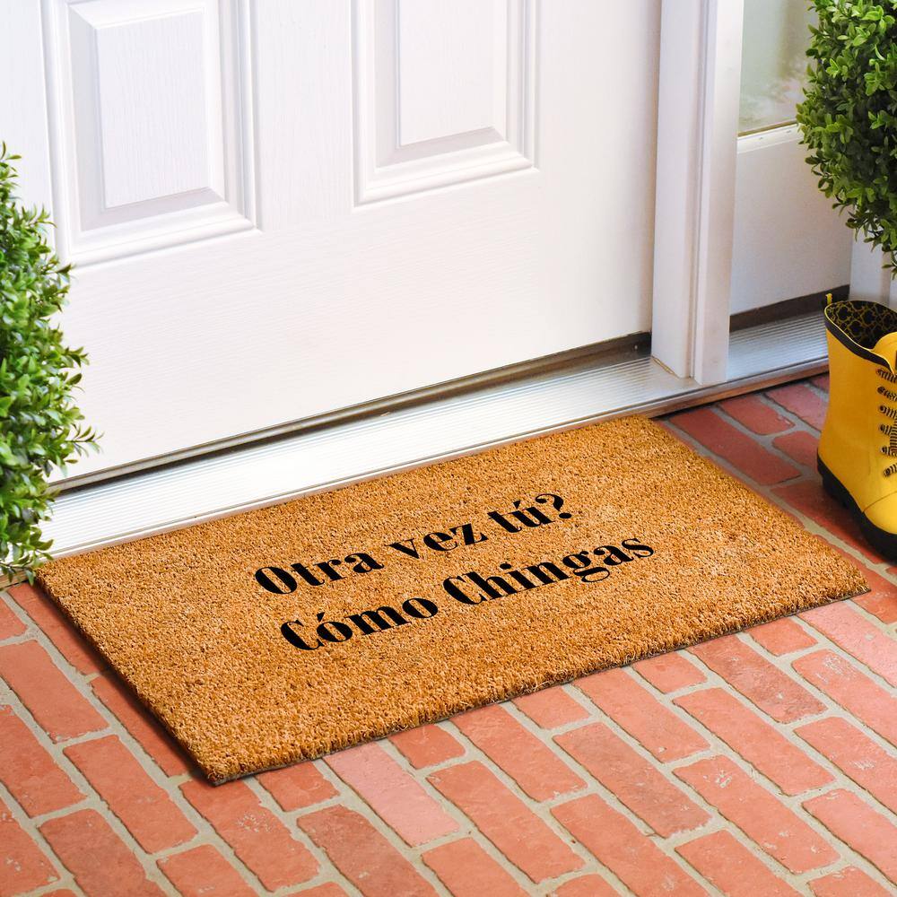 Calloway Mills 111701729 Otra vez tu Como Chingas Doormat 17" x 29"