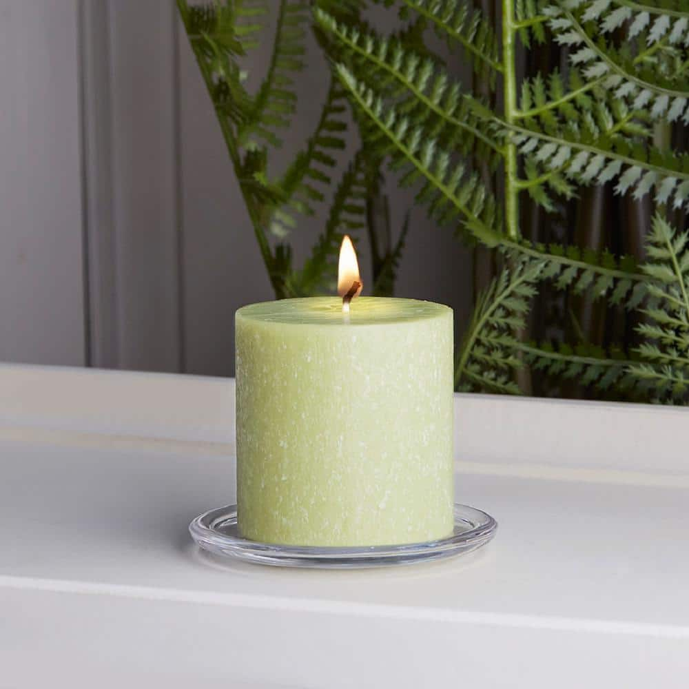 ROOT CANDLES 3 in. x 3 in. Green Seeking Balance Aromatherapy Relieve  Scented Pillar Candle 333269 - The Home Depot