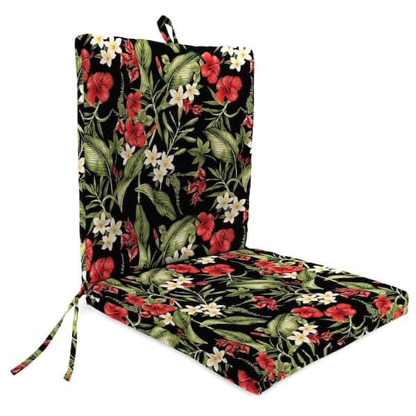Jordan Manufacturing 21 in. L x 44 in. W x 3.5 in. H Rectangular Outdoor Chair Cushion in Capulet Rojo