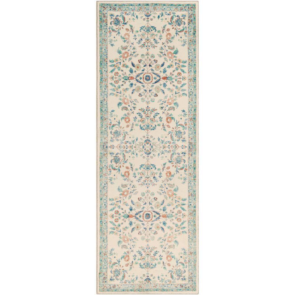 Artistic Weavers Oshawa Cream/Burnt Orange 3 ft. x 8 ft. Indoor Area