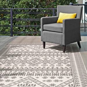 Kandace Ivory 10 ft. x 14 ft. Indoor/Outdoor Patio Area Rug