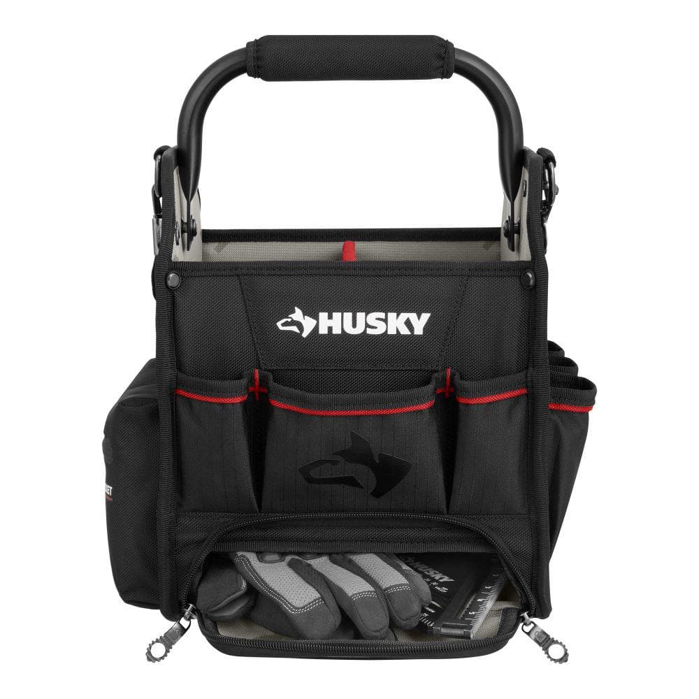 Husky 10 in. Tool Tote with Integrated Parts