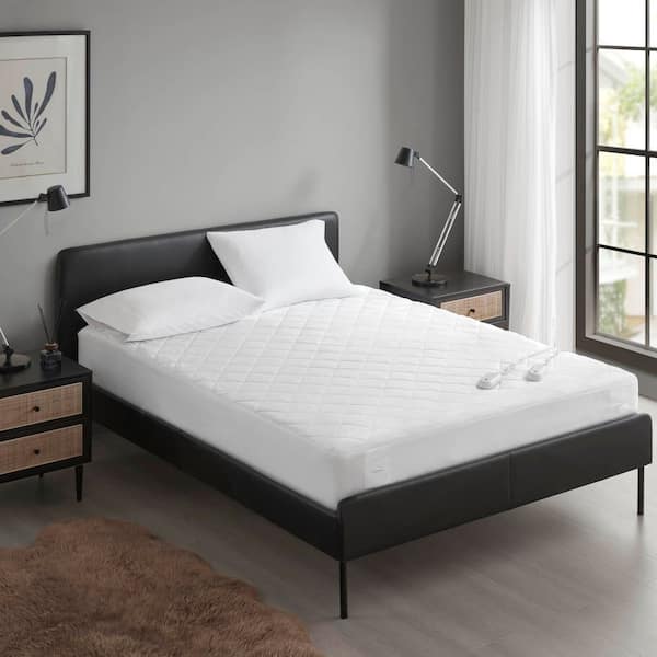 Full Soft 18 in 1-Piece Twin XL Heated Mattress Pad White