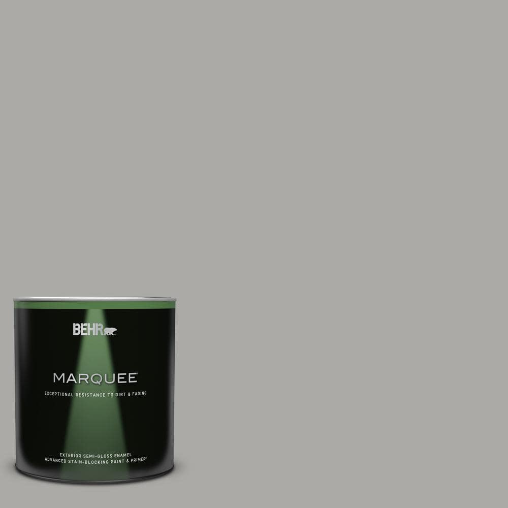 1 qt. #PPU18-14 Cathedral Gray Semi-Gloss Enamel Exterior Paint & Primer