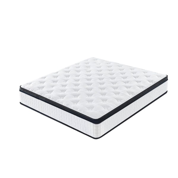 12 in. Queen Size Hybrid Mattress, CertiPUR-US Memory Foam & Pocket Springs, OEKO-TEX Cover, Medium Plush, Edge Support