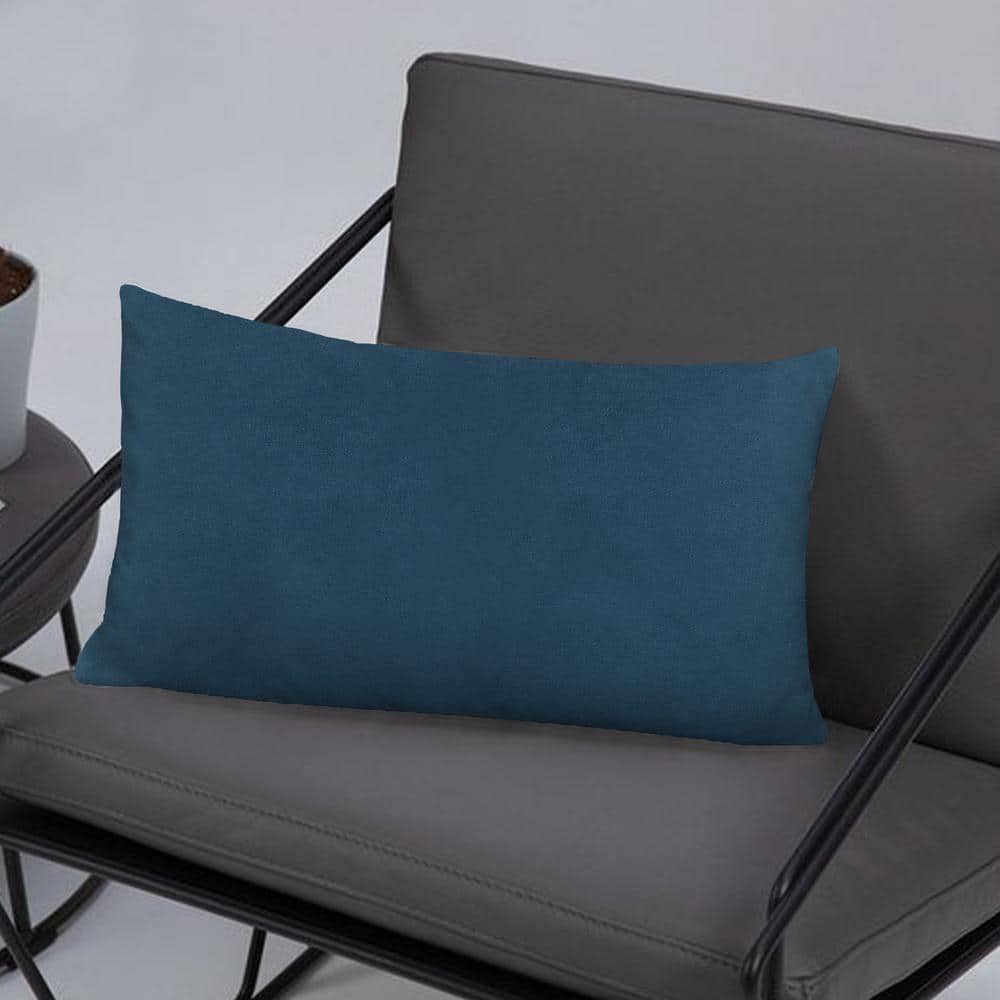 Teal Velvet 12x20 Throw Pillow Covers with Hidden Zipper, Set of 2